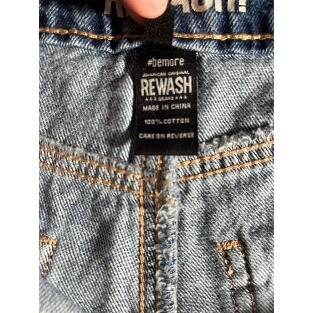 Rewash Classic Medium Blue Denim Cutoff Shorts Low Pro Tomboy Shorts Sz 11/30 - Picture 6 of 10